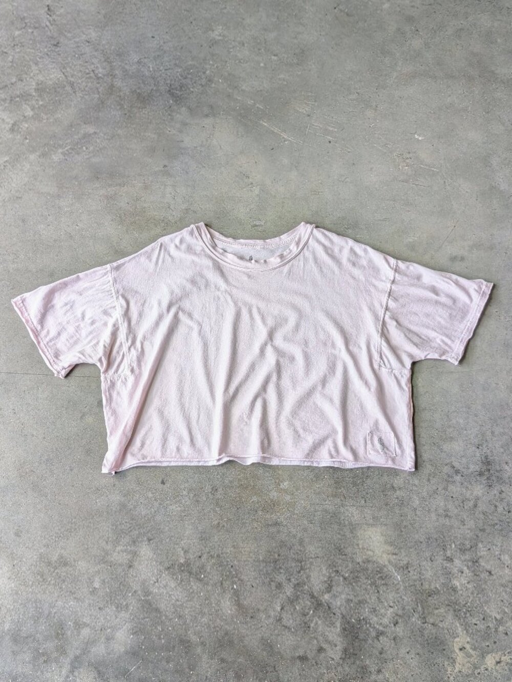 Free People Movement Inspire Tee Oversized Cropped Pastel Pink small - Picture 2 of 9